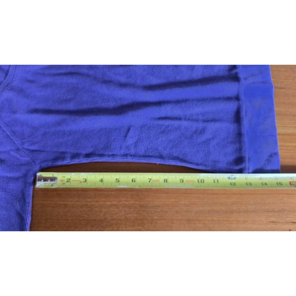 Essentials By Full Tilt Girl's Purple Waffle Knit Long Sleeve Top Size XL